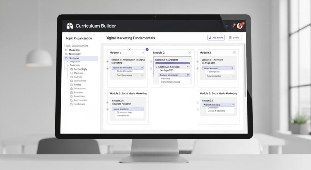 ai course creation tools for coaches building structured course curriculum