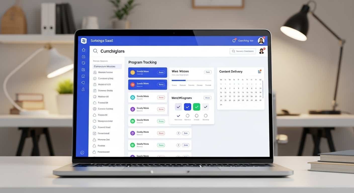 ai online program management software dashboard showing curriculum management and program tracking