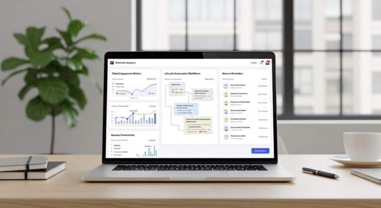 ai retention tools for consultants dashboard tracking client engagement and renewal cycles
