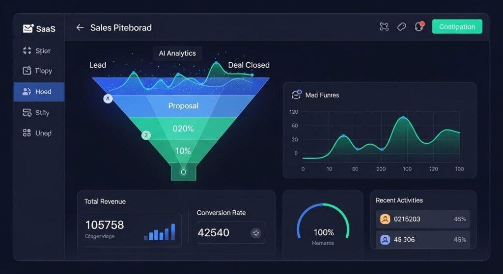 AI sales funnel tools for consultants showing pipeline and proposal automation