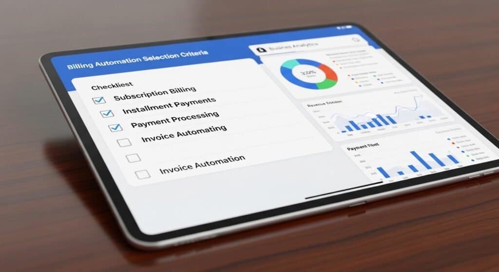 Checklist for selecting automated billing tools for coaching businesses