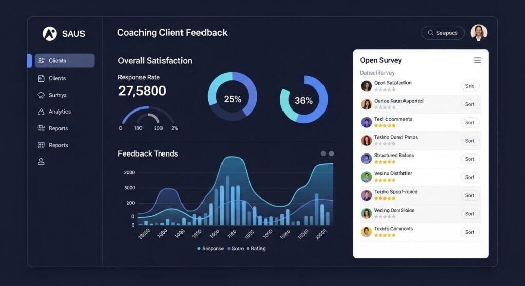 ai feedback collection tools for coaches collecting structured client satisfaction surveys