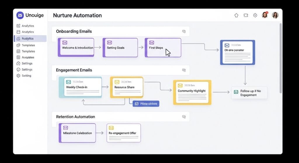 ai email nurture automation for coaches creating automated lifecycle email workflows