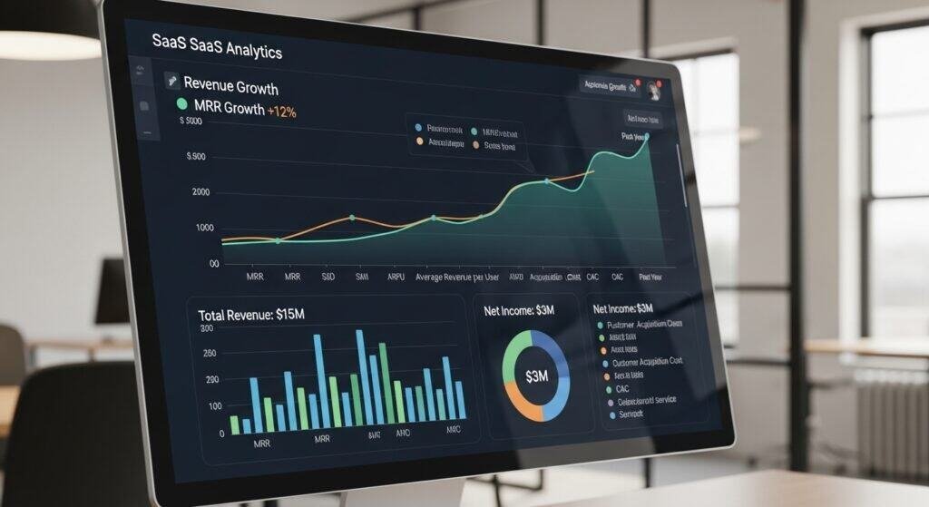ai coaching revenue tracking software showing revenue growth trends and income reporting