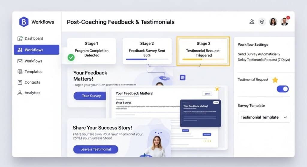 ai feedback collection tools for coaches sending automated review requests