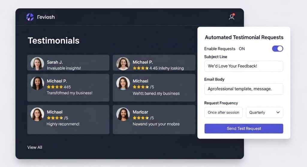 ai feedback collection tools for coaches collecting client testimonials and reviews