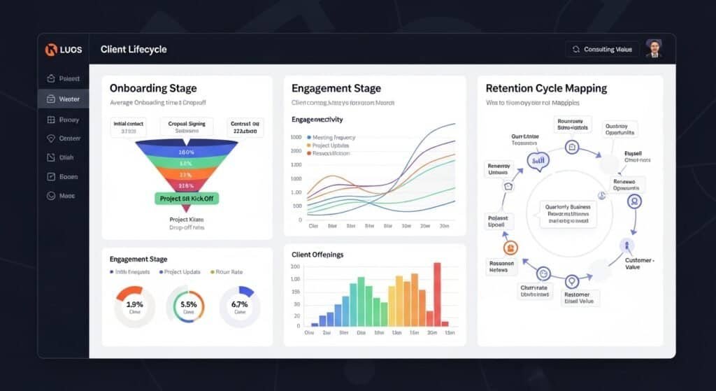 ai client journey mapping tools for consultants tracking client lifecycle stages