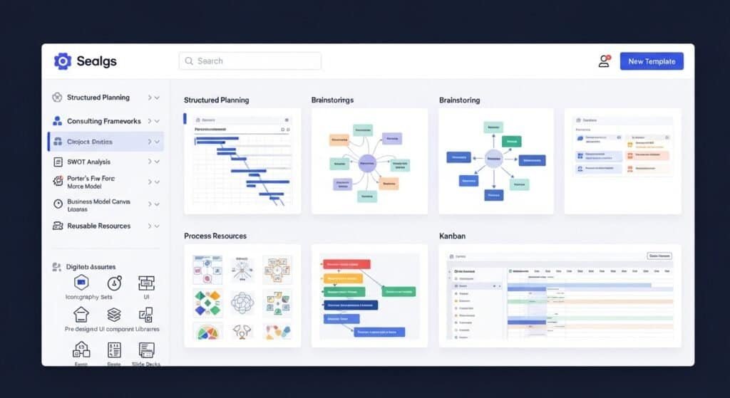 ai digital product creation tools for consultants creating reusable templates and frameworks
