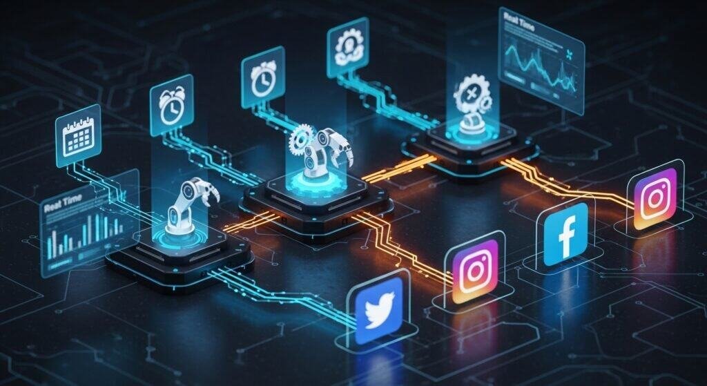 Integration of scheduling tools with content automation and social platforms