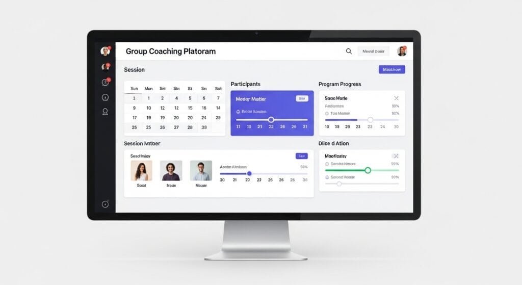 ai group coaching management tools tracking group coaching sessions and participant progress