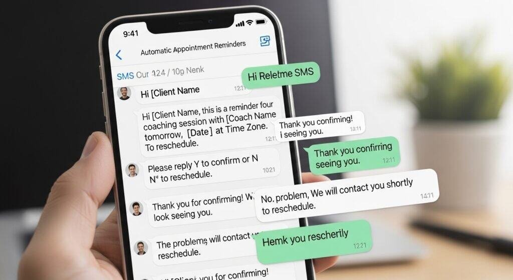 ai appointment reminder software for coaches sending automated sms reminders to clients