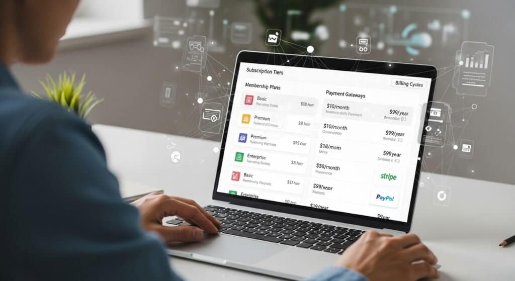 Setting up subscription management system for coaching memberships