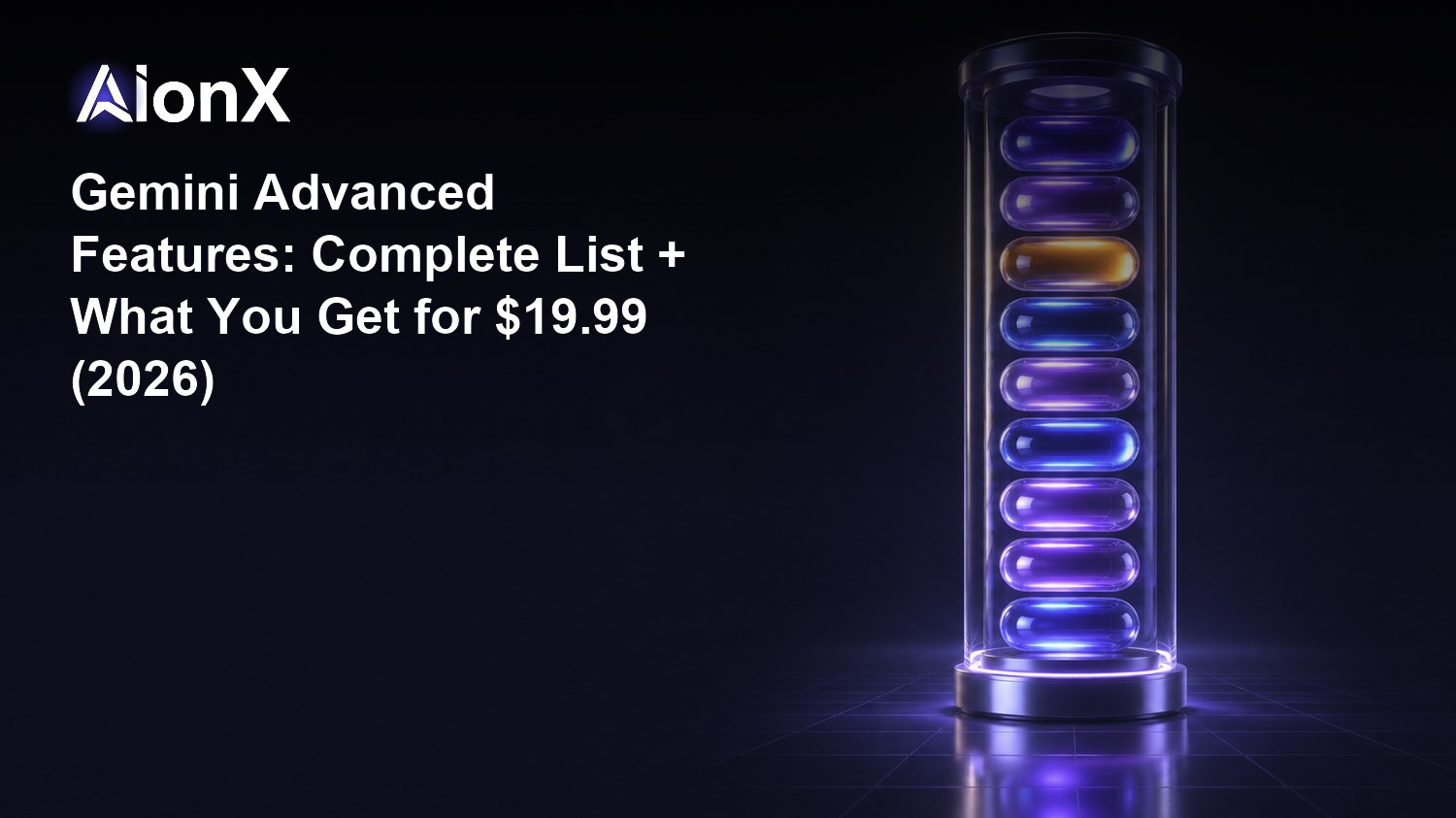 Gemini Advanced (AI Pro) 2026: $19.99 Plan Features | AionX