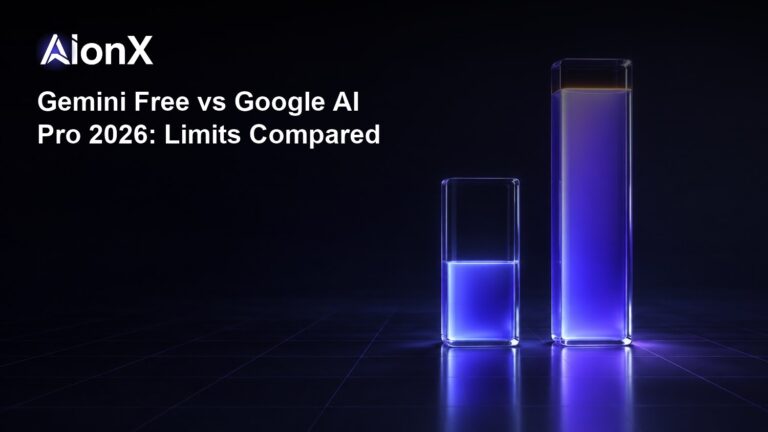 Gemini Free vs Google AI Pro 2026: Limits | AionX