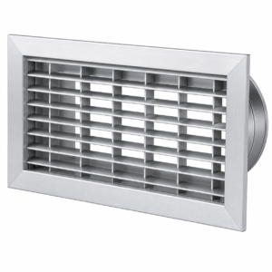 Grille Double Déflexion (Blanc/Aluminium)