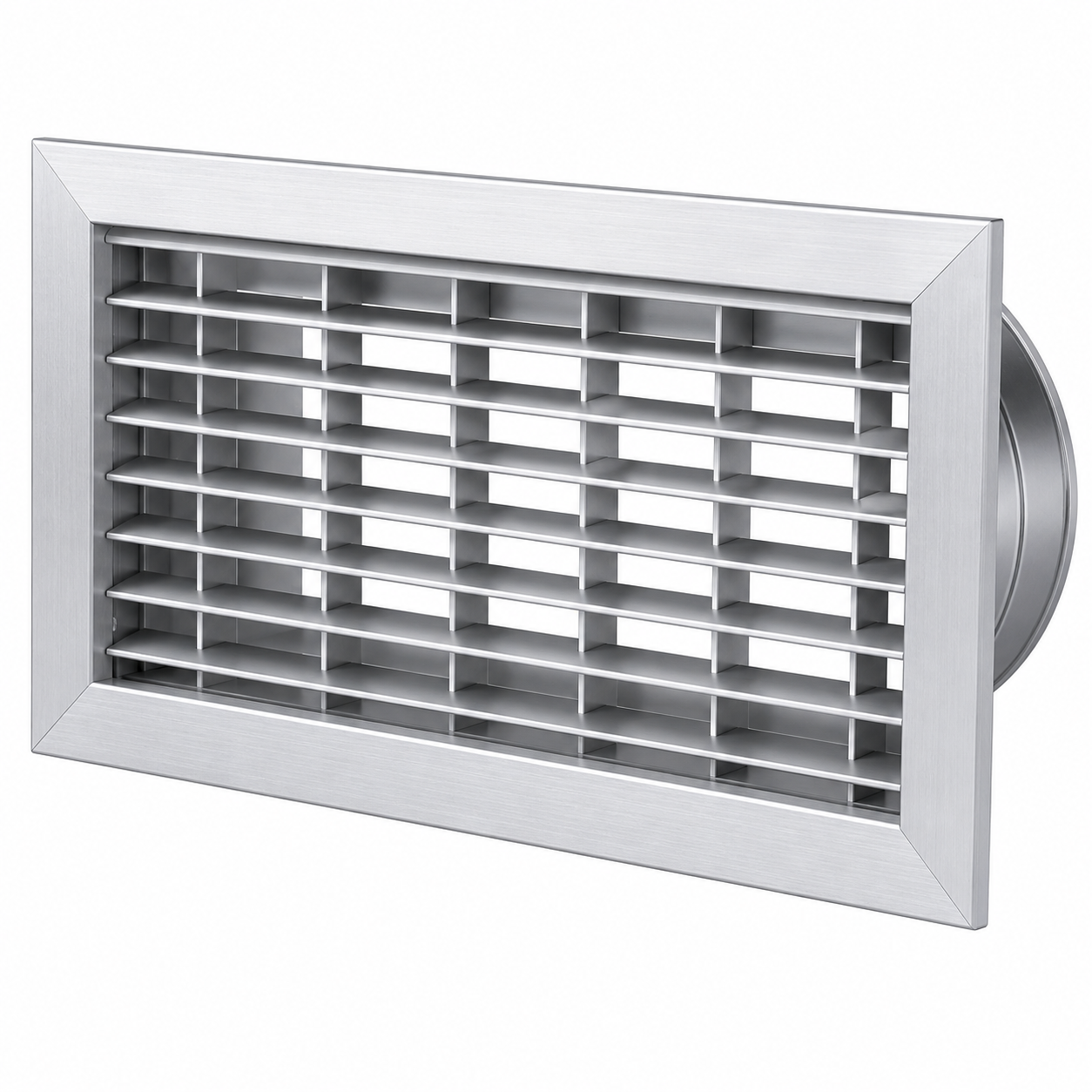 Grille Double Déflexion (Blanc/Aluminium)