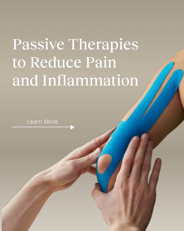 Passive therapies to reduce pain and inflammation