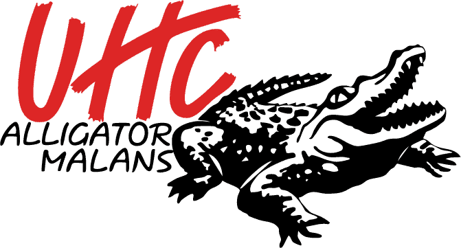 UHC Alligator Malans logo mit Alligator Illustration.