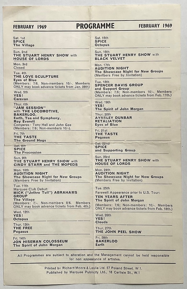 Ten Years After 1969 Jan-July