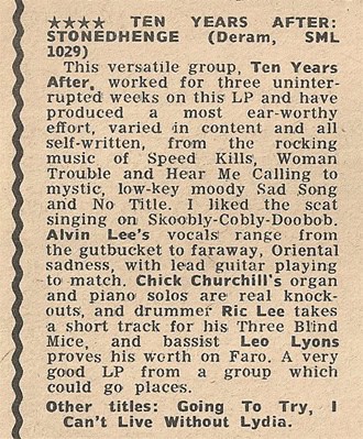 Ten Years After 1969 Jan-July
