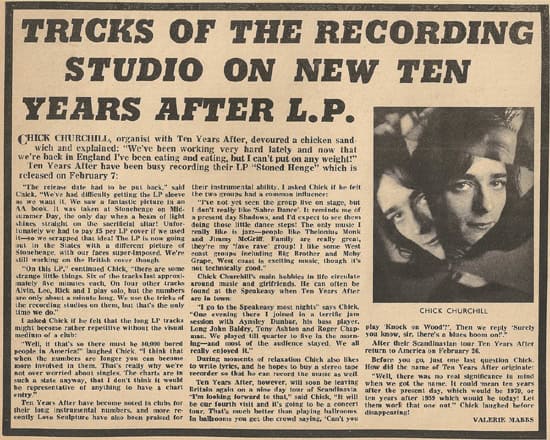 Ten Years After 1969 Jan-July