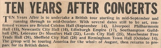 Ten Years After (1971 January-July)