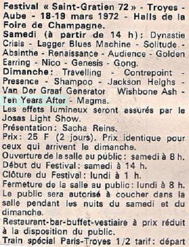 Ten Years After (1972 January to June)