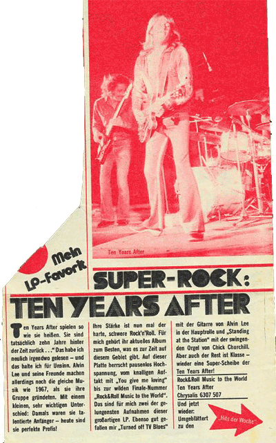 Ten Years After (1972 July to December)