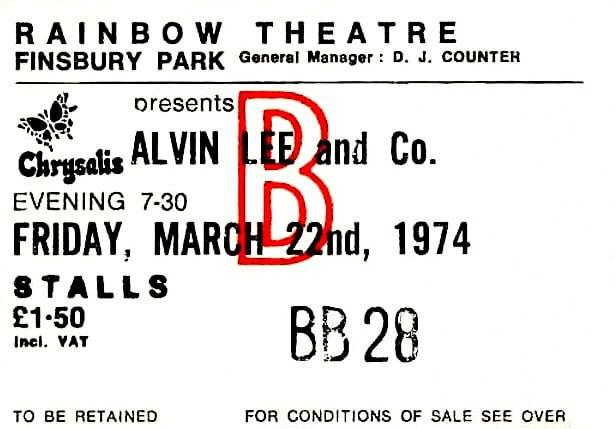Alvin Lee Gigography