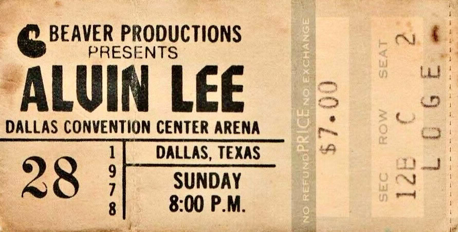 Alvin Lee Gigography