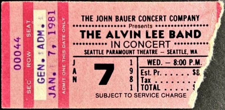 Alvin Lee Gigography
