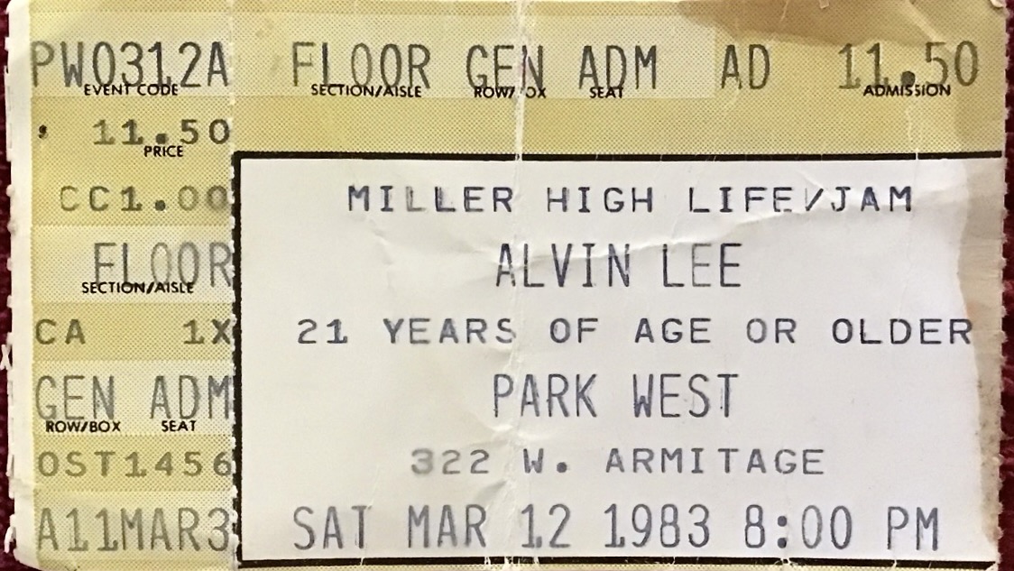 Alvin Lee Gigography