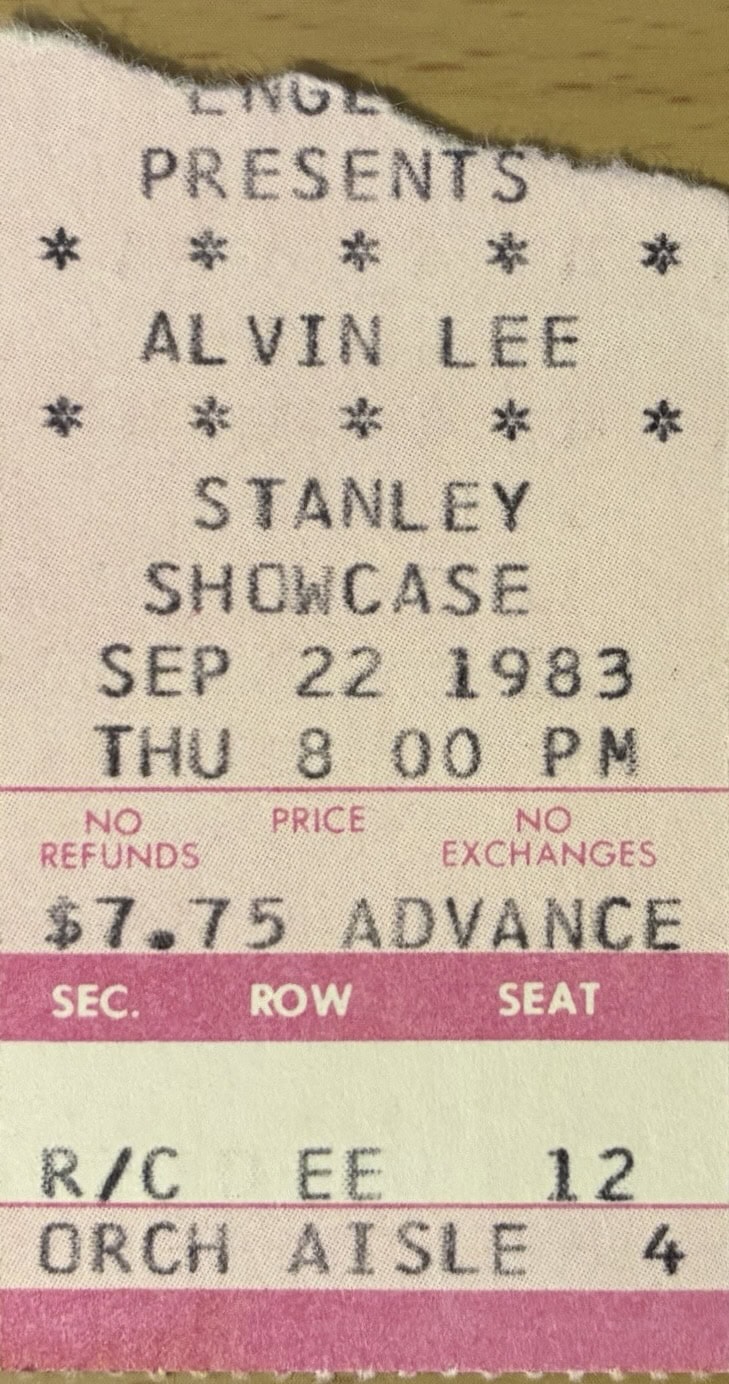 Alvin Lee Gigography