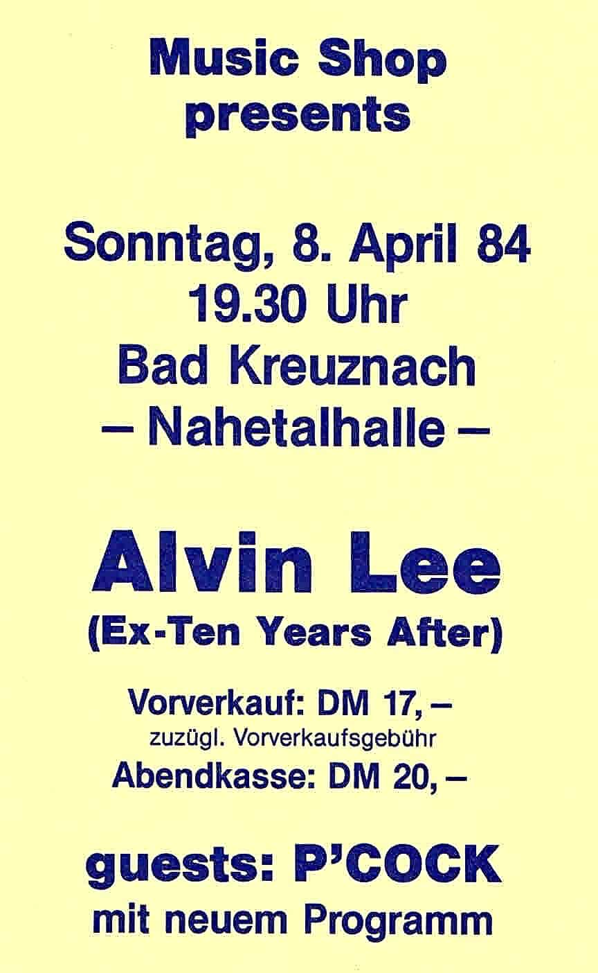 Alvin Lee Gigography