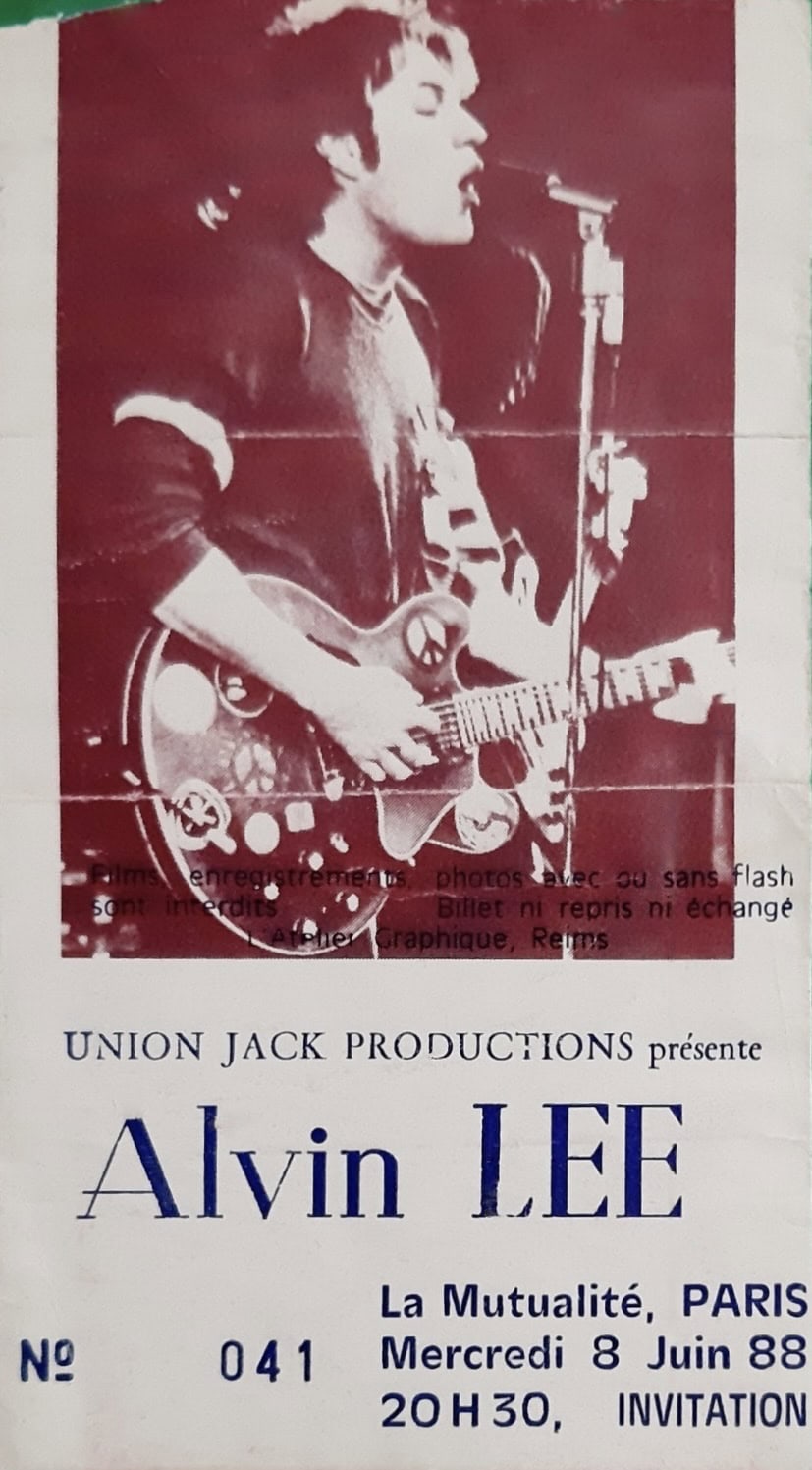 Alvin Lee Gigography