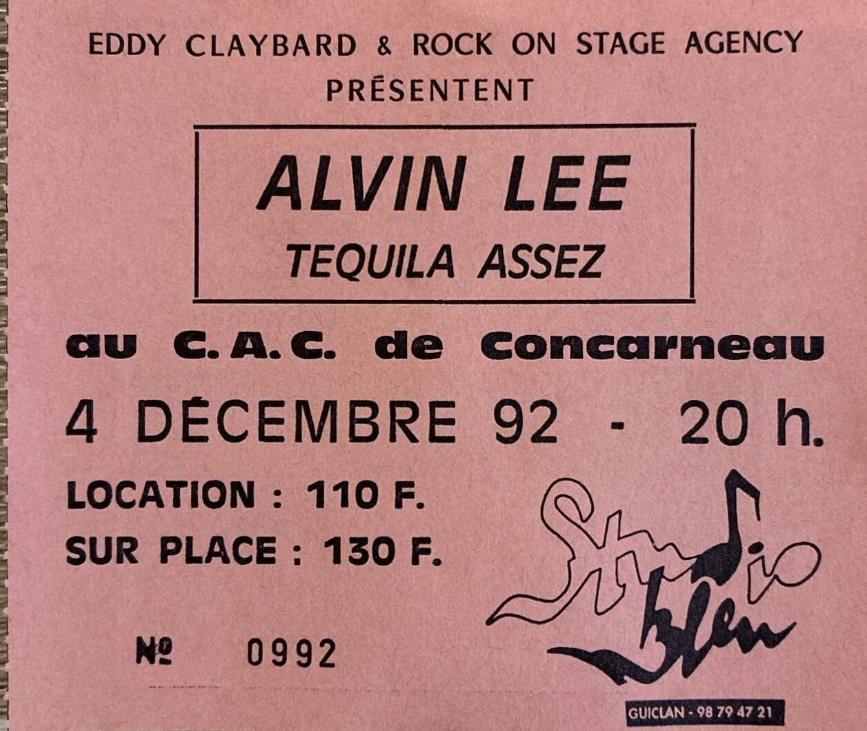 Alvin Lee Gigography