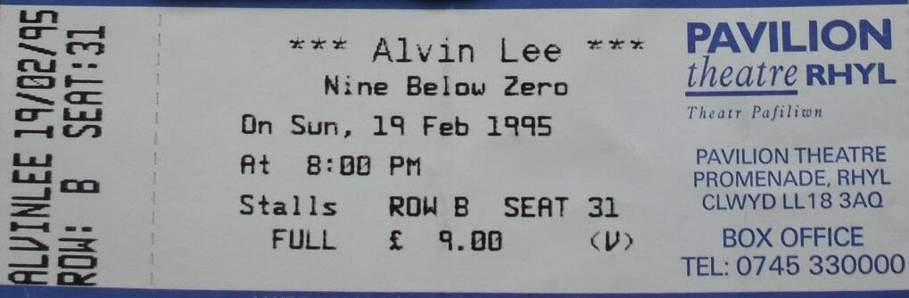 Alvin Lee Gigography