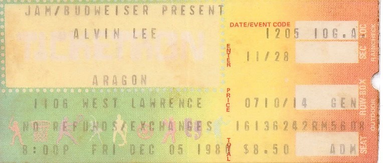 Alvin Lee Gigography