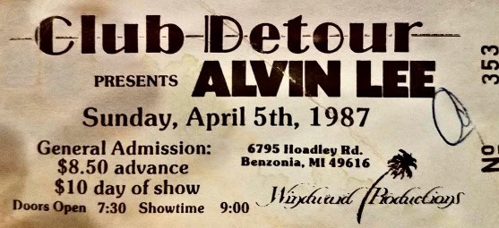 Alvin Lee Gigography