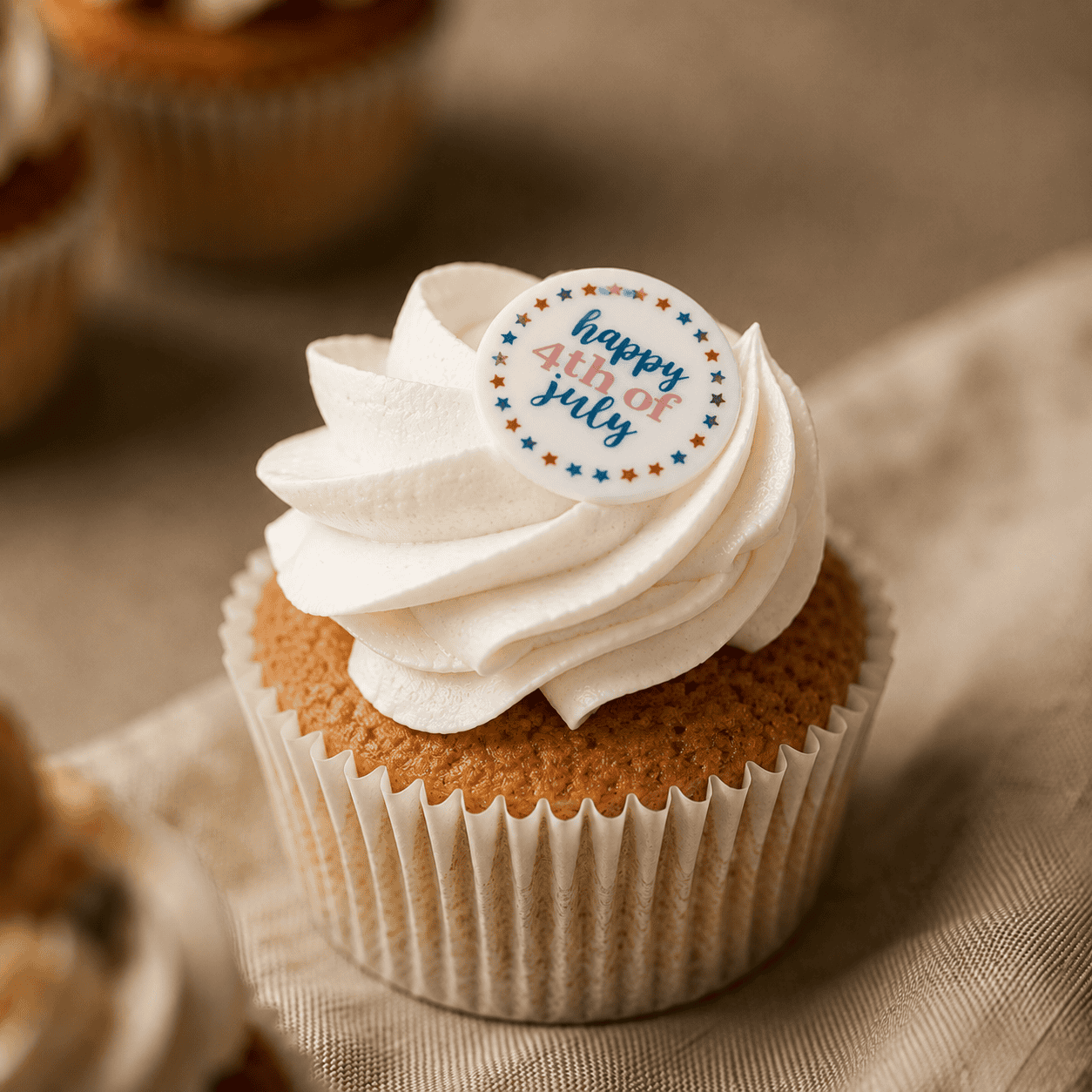 4th of july cupcake big