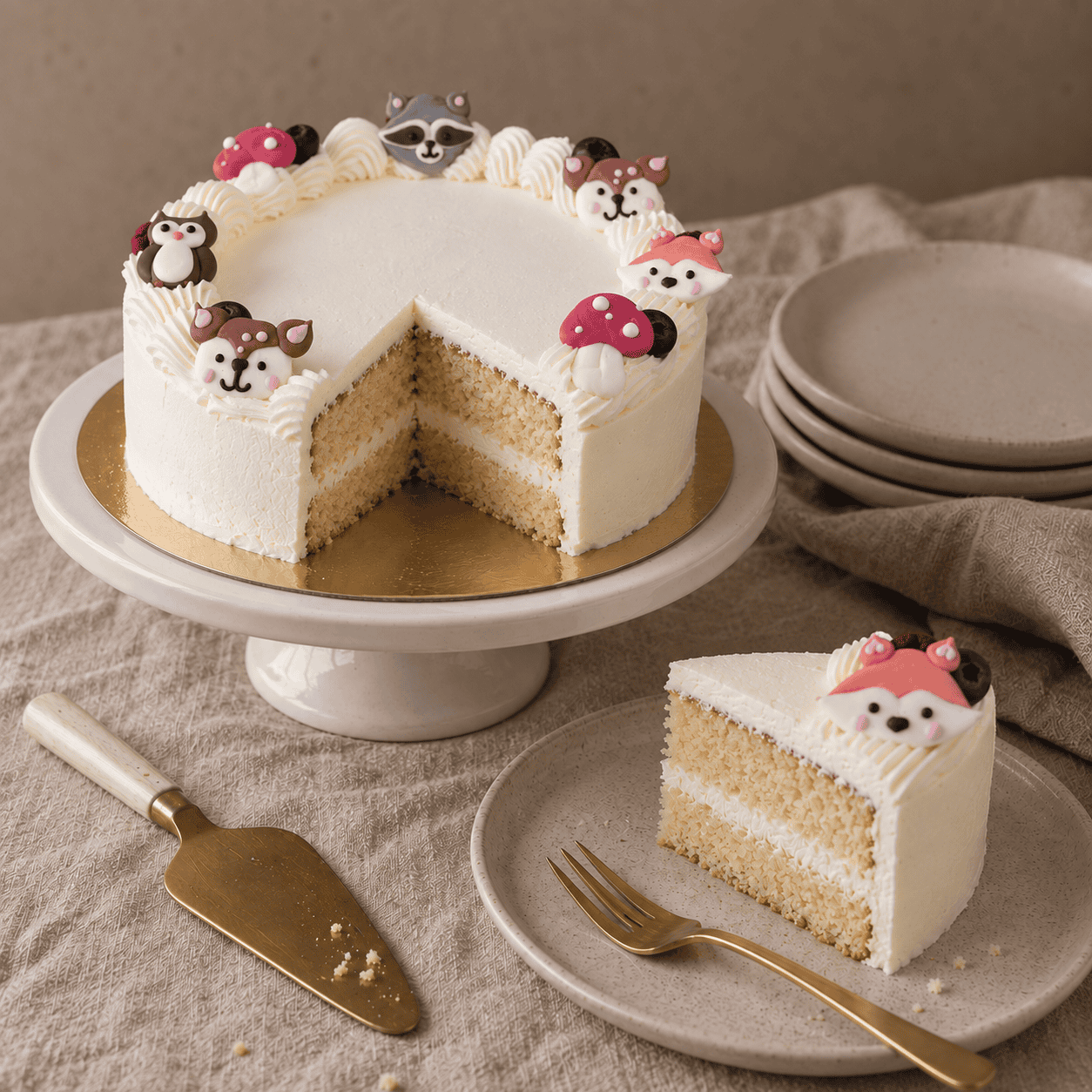 Bosdieren taart - Afbeelding 4