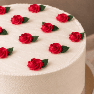 Vegan & glutenvrije Full of roses taart