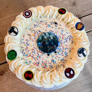 Superhero taart