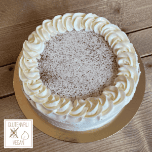 Vegan & glutenvrije Yin yang taart - chocolade & vanille