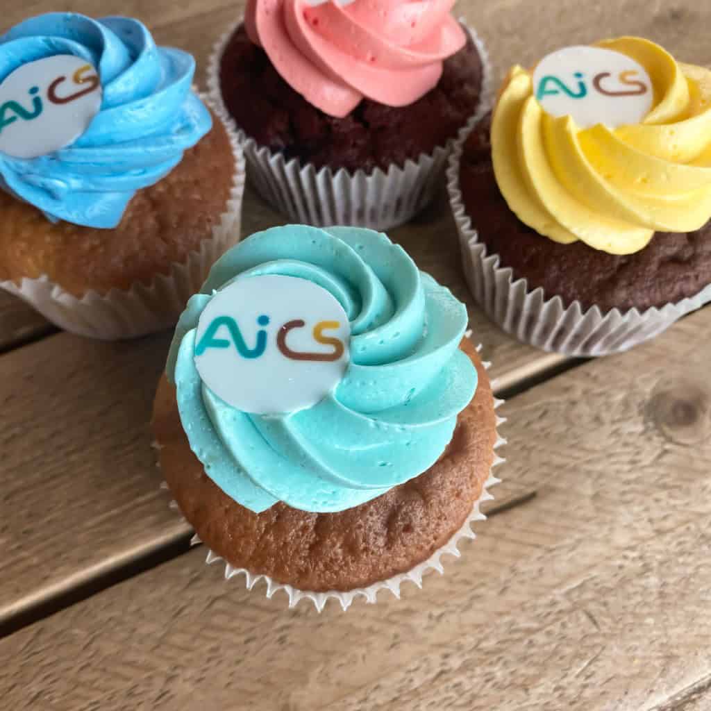 Cupcake met logo