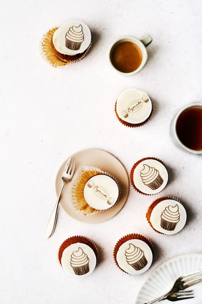 Zakelijke logo cupcakes