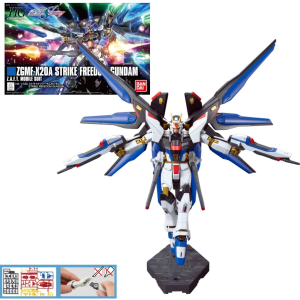 Detailed Gundam Strike Freedom model from Mobile Suit Gundam SEED Destiny.