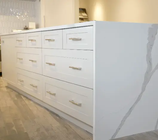 Arabescato 7 quartz countertop, kitchen countertop,