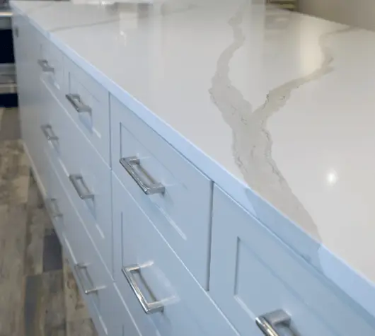 Arabescato 7 quartz countertop, kitchen countertop,