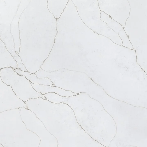 Small preview of Luce Oro quartz, featuring a rich, golden surface with dynamic veining in cream and light brown hues.